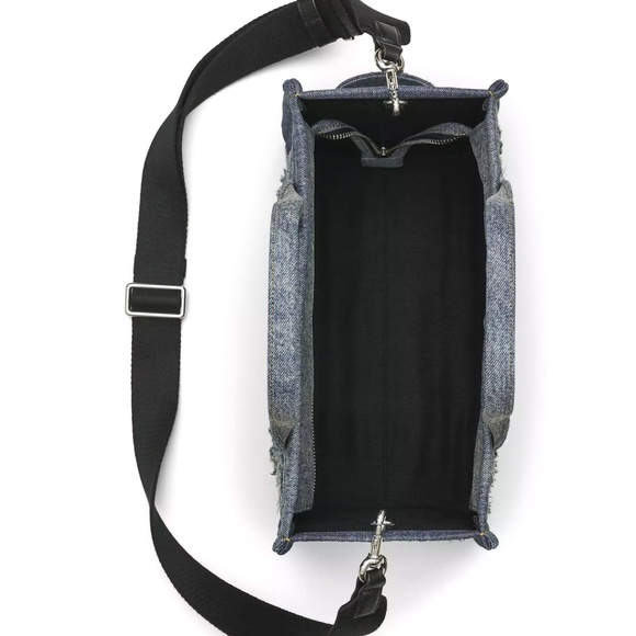 Marc Jacobs The Rip & Repair Denim Medium Tote Bag - Punk Indigo - Picture 6 of 12